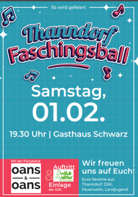 Banner Faschingsball Thanndorf 