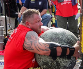 Banner Hallenfest mit Strongman Show