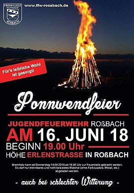 Banner Sonnwendfeuer